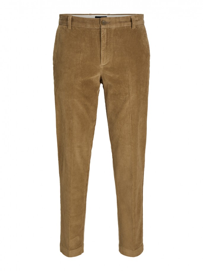Pantalón JPSTACE Pana tipo chino BEIGE