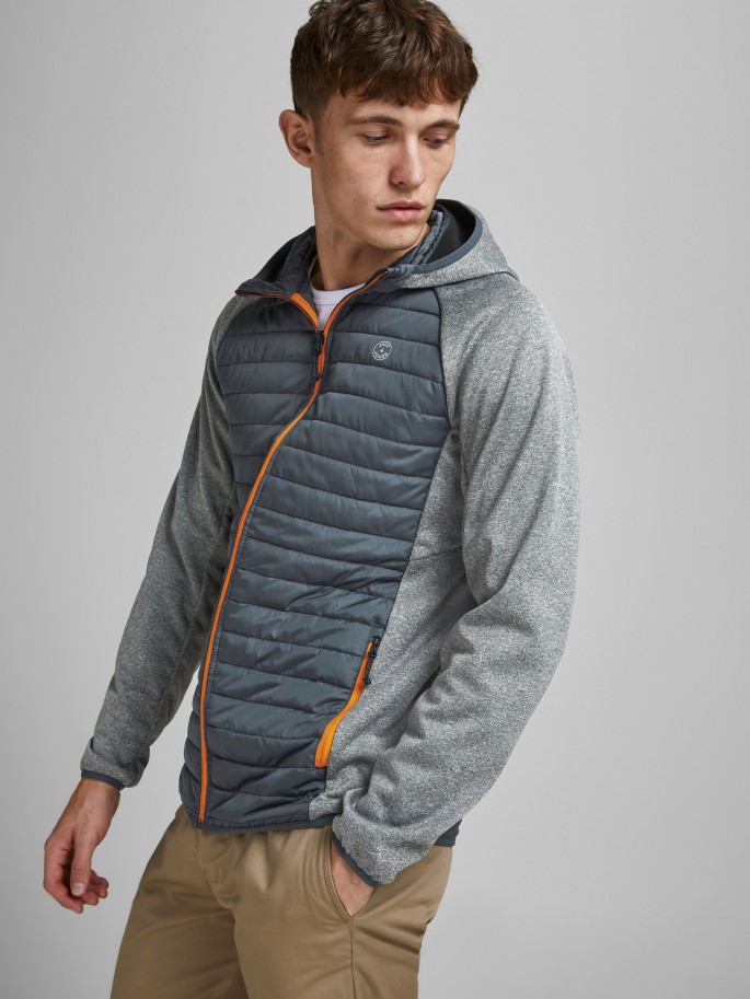 Chaqueta JJEMULTI QUILTED JACKET GRIS...