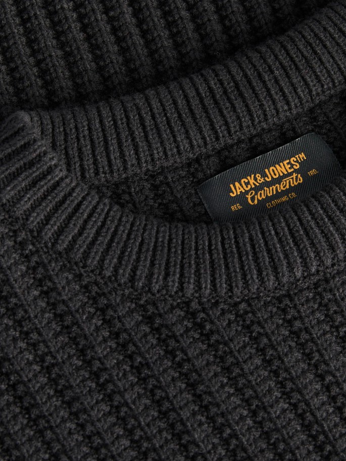 Jersey JJJAXON Cuello Redondo NEGRO