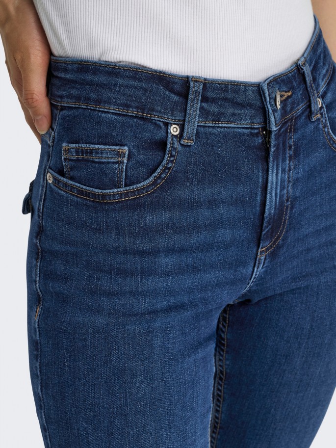 Pantalón Only Tejano ONLBLUSH MW B-P...