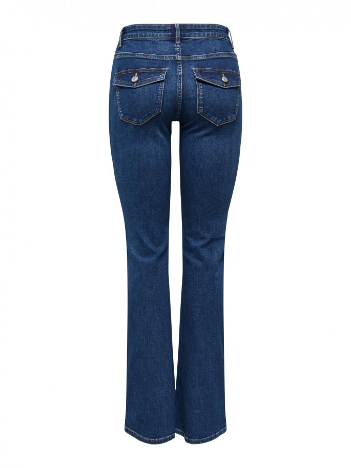 Pantalón Only Tejano ONLBLUSH MW B-P...
