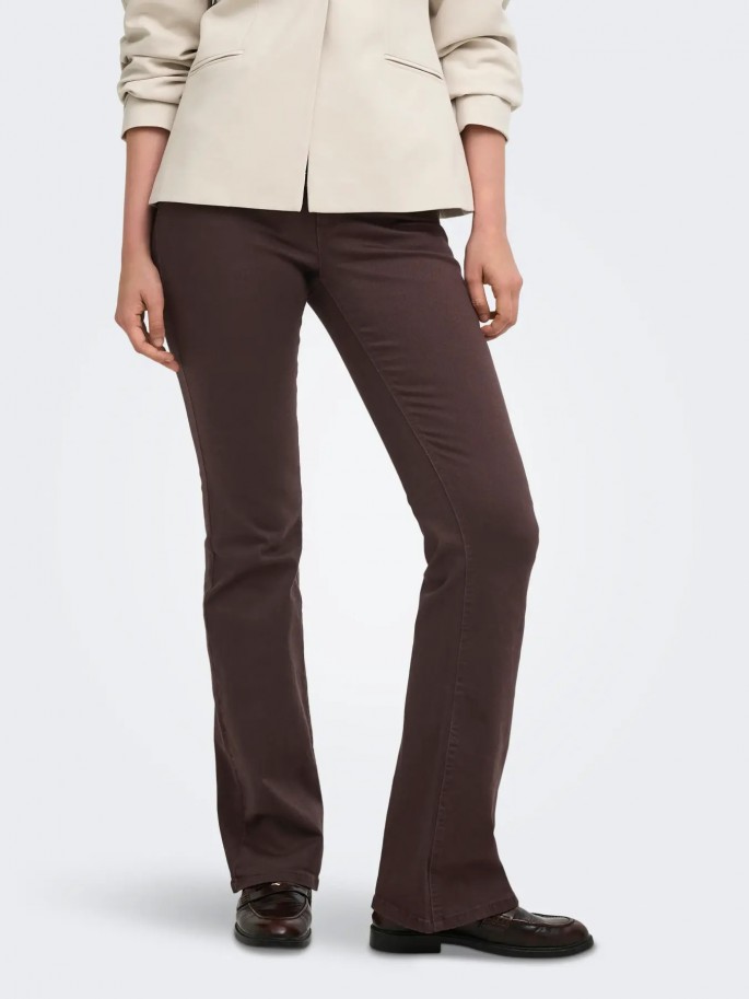 Pantalones Only ONLBLUSH MID FLARED...
