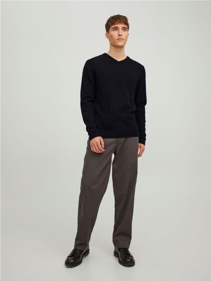 JJEBASIC KNIT V-NECK NOOS JJEBASIC KNIT V-NECK NOOS