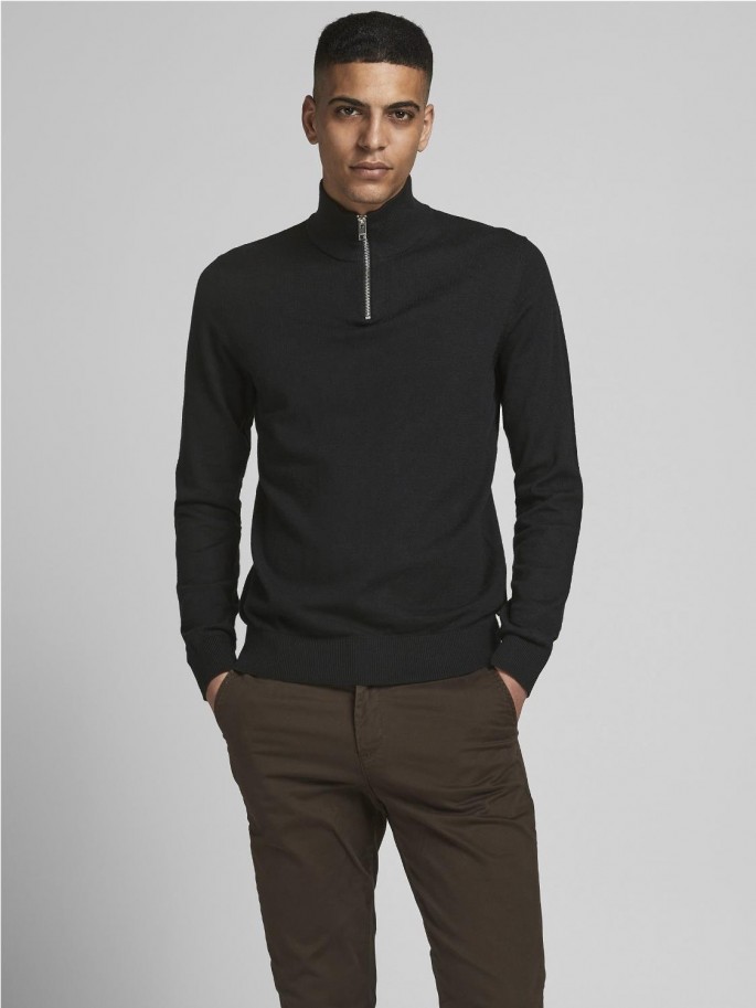 JJEEMIL KNIT HALF ZIP NOOS