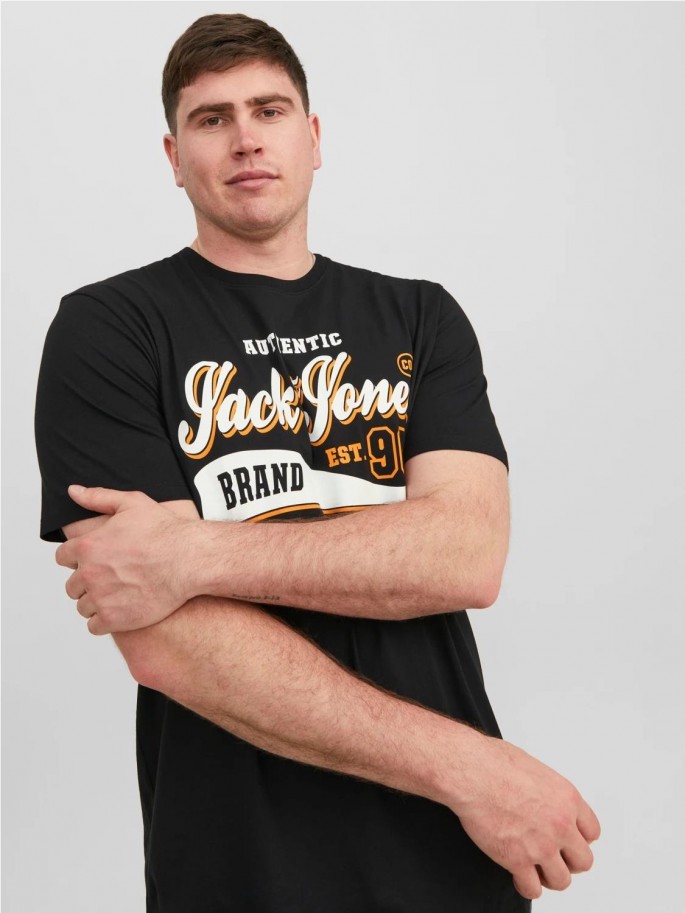 Camiseta Logo Plus Size NEGRO Camiseta Logo Plus Size NEGRO