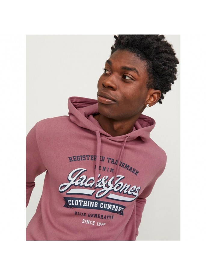 JJELOGO SWEAT HOOD 2 COL  NOOS ROSA JJELOGO SWEAT HOOD 2 COL  NOOS ROSA