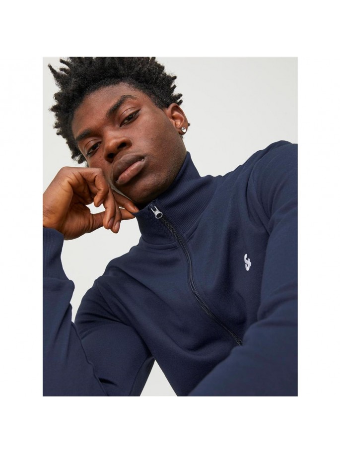 JJEPAULOS SWEAT ZIP NOOS AZUL MARINO