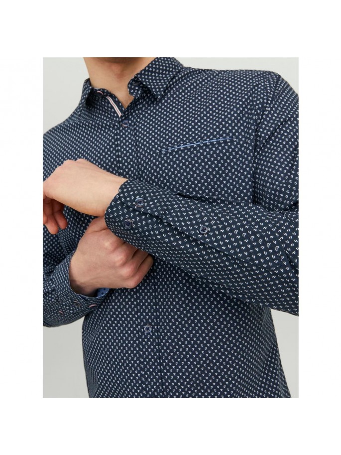 JJEREMY DETAIL SHIRT LS NOOS AZUL MARINO JJEREMY DETAIL SHIRT LS NOOS AZUL MARINO