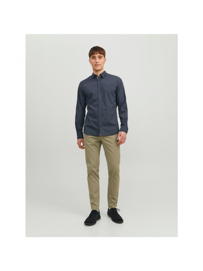 JJEREMY DETAIL SHIRT LS NOOS AZUL MARINO JJEREMY DETAIL SHIRT LS NOOS AZUL MARINO