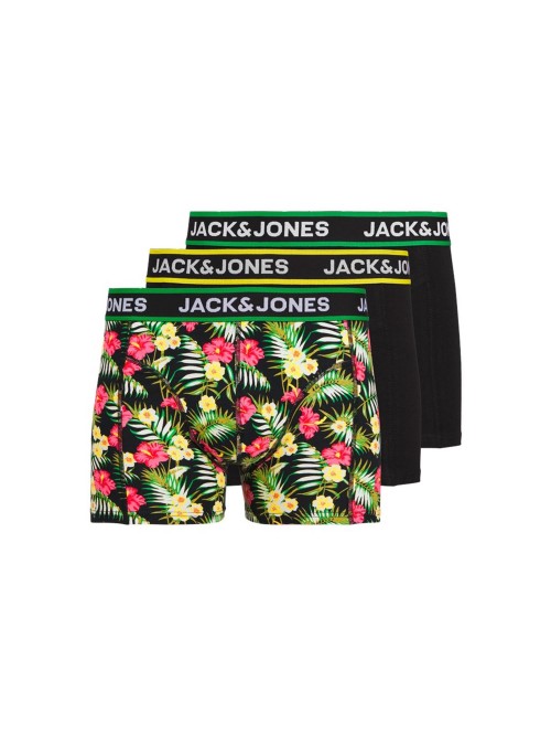 Pack 3 Calzoncillos Boxer Jack Jones modelo Flowers Talla L