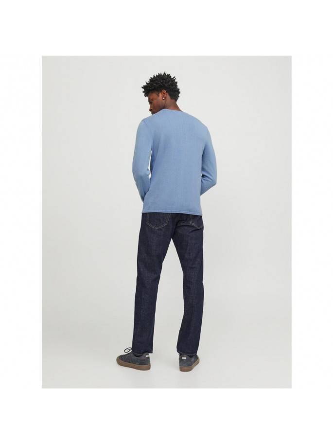 JJELEO KNIT CREW NECK NOOS AZUL CLARO JJELEO KNIT CREW NECK NOOS AZUL CLARO