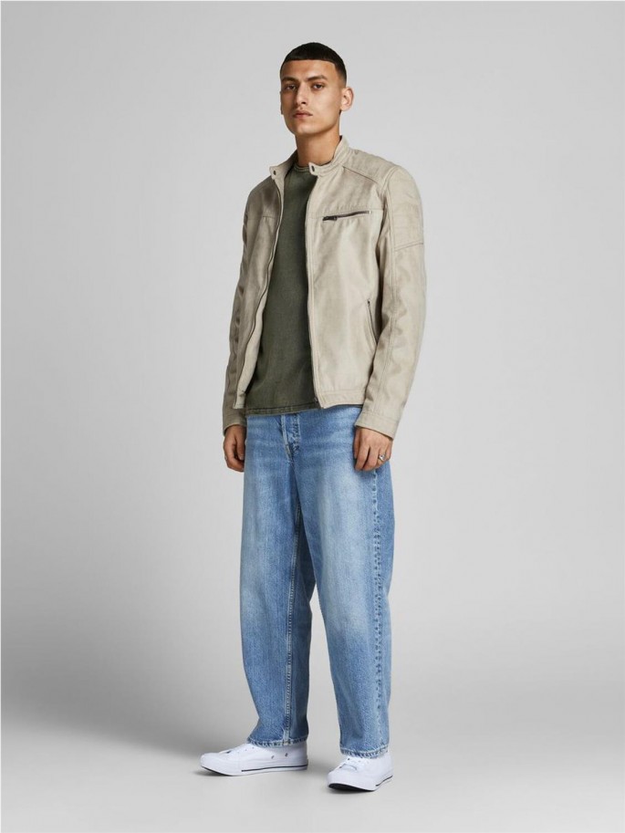 JJELEO KNIT CREW NECK NOOS VERDE OLIVA JJELEO KNIT CREW NECK NOOS VERDE OLIVA