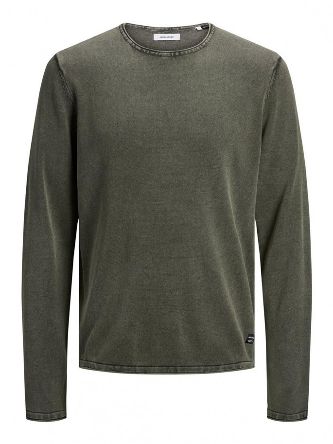 JJELEO KNIT CREW NECK NOOS VERDE OLIVA JJELEO KNIT CREW NECK NOOS VERDE OLIVA