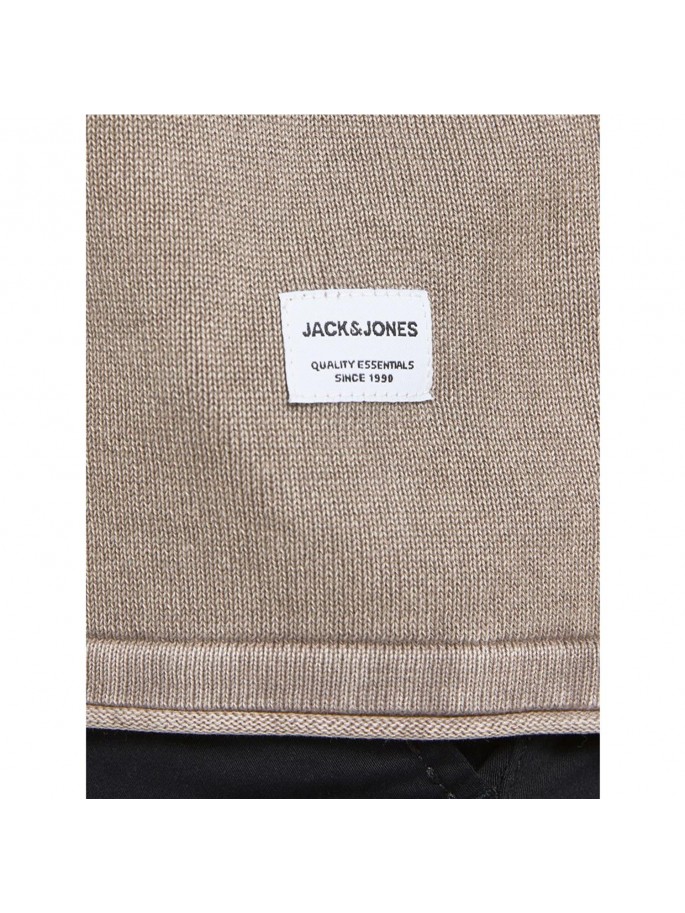 JJELEO KNIT CREW NECK NOOS BEIGE JJELEO KNIT CREW NECK NOOS BEIGE