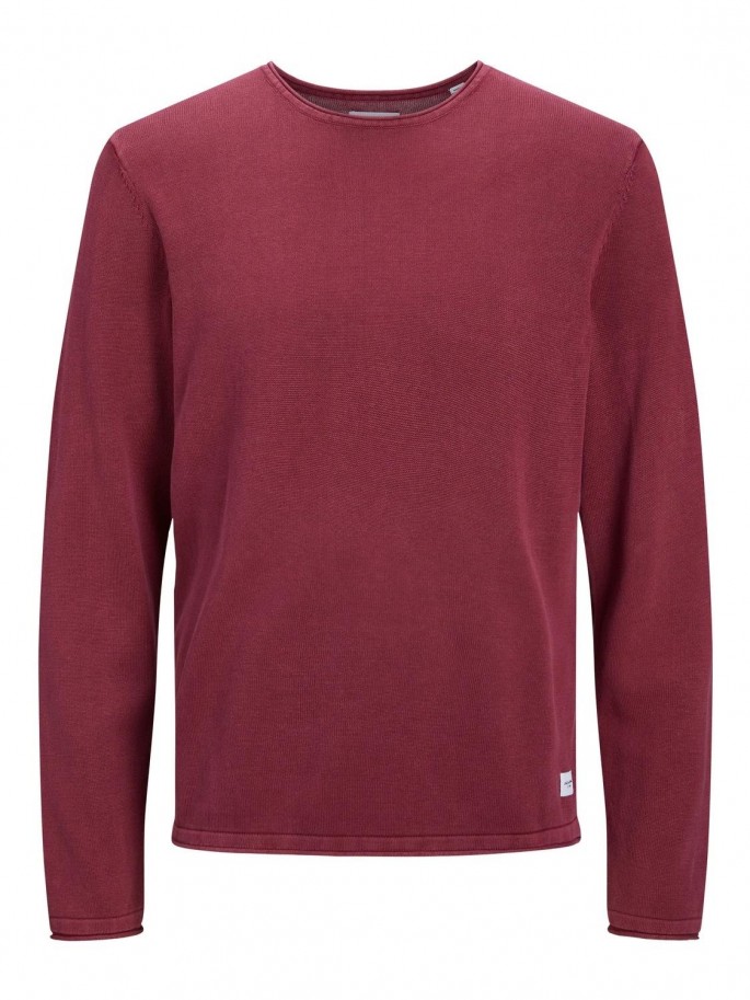 Jersey Hombre Jack & Jones modelo Leo Color Granate Talla L Color