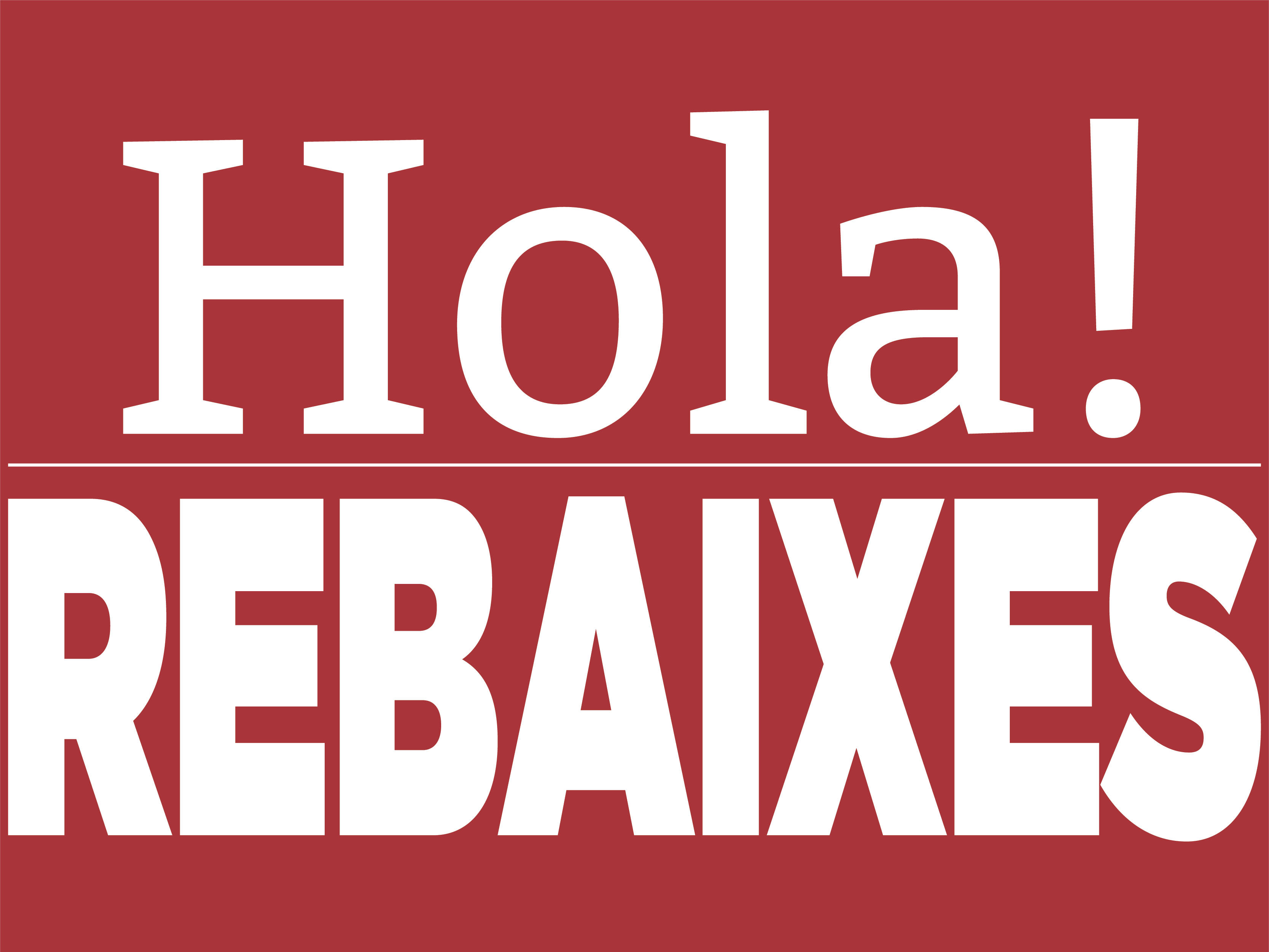 nuestras REBAJAS